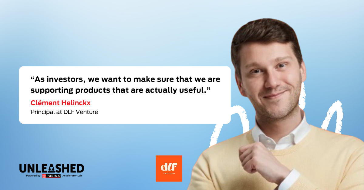 Quote graphic: “As investors, we want to make sure that we are supporting products that are actually useful.” – Clément Helinckx, Principal at DLF Venture
