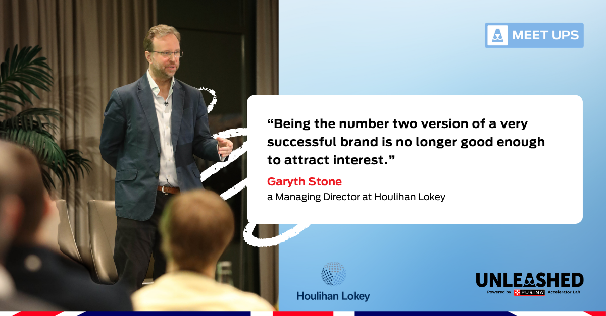 Quote graphic: “Being the number two version of a very successful brand is no longer good enough to attract interest”. Garyth Stone, Managing Director at Houlihan Lokey